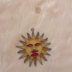 Sun stained glass sun catcher